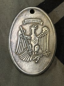 WWII German Prussian Police Tag