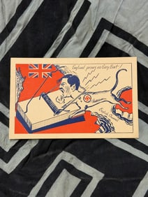 WW2 ADOLF HITLER POSTCARD ENGLAND PROVES NO EASY BAIT! POSTCARD