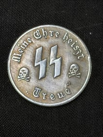 Rare Austria German Aluminium Jeton Pre WWII, 50 Groschen Den Freiheit, 23mm