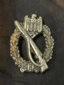 WW2 German Infantry assault badge, Gustav Brehmer, Markneukrichen