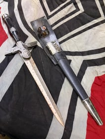 Rare WW2 German 1st Model RLB Leader’s Dagger With Scabbard