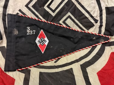 WW2 German Hitler Youth ( Hitler Jugend ) Pennant 3/237