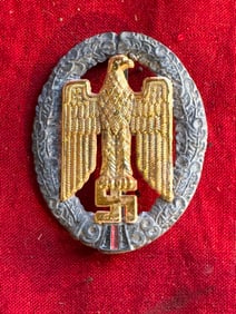 GERMAN WWII GAU SUDETENLAND BADGE AND PIN 1938