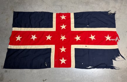 Civil War Confederate Battle of Shiloh Polk Pattern Tennessee Bible Flag