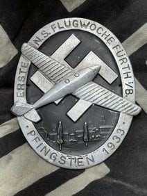 WWII GERMAN 1933 NSFK FLIEGERKORPS MEDALLION