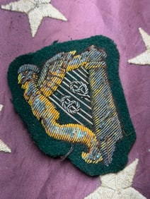 CIVIL WAR 69TH IRISH BRIGADE BULLION CLOTH BADGE BY JOHN A. BAKER