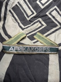 WWII GERMAN THIRD REICH AFRIKA CORPS CUFF TITLE