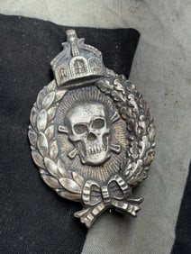 WWI IMPERIAL GERMAN SILVER STORMTROOPER BADGE - MAKER MARKED