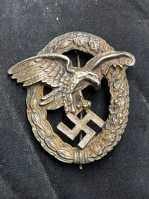 SCRACE WW2 GERMAN LUFTWAFFE OBSERVER BADGE - UNMARKED