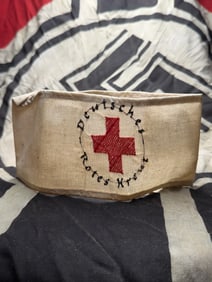 WW2 DRK Deutsches Rotes Kreuz RED CROSS Armband