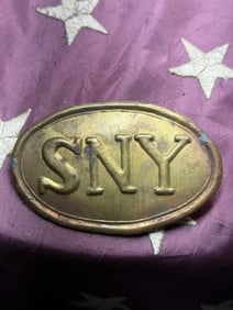CIVIL WAR UNION U.S. SNY STATE OF NEW YORK BELT PLATE BUCKLE