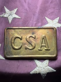 U.S. Civil War era Confederate States of America (CSA) belt buckle