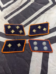 LOT OF (4) WW2 GERMAN TUNIC COLLAR TABS