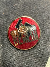 1936 Nazi Berlin Germany Enameled Olympics Pin By Ges. Gesch.