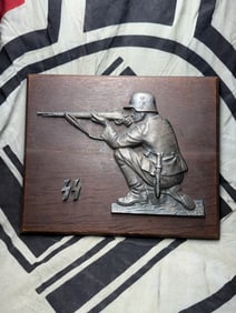 VET BRING BACK WW2 GERMAN WAFFEN SS OFFICER WALL PLAQUE