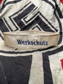 WW2 GERMAN WERKSCHUTZ FACTORY SECURITY OF PLANT PROTECTION ARMBAND