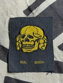 WW2 German Waffen-SS ‘BeVo’ tropical cap skull ‘Totenkopf’ By Ges. Gesch.