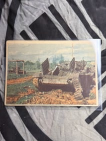 VET BRING BACK WW2 GERMAN PANZER TANK POSTCARD