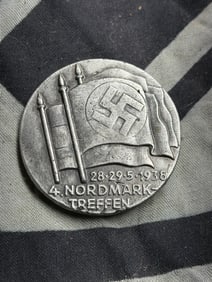 WW2 German 1938 4th Nordmark Treffen Badge
