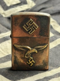 WWII GERMAN LUFTWAFFE PILOTS CIGARETTE LIGHTER BY RZM