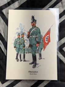 WW2 German 1933 Schutzpolizei parade uniform (Parade-Anzug) Postcard