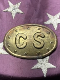 Confederate States Belt Plate — Civil War Era, circa 1861–1865