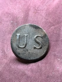 1820'S PRE CIVIL WAR CAST U.S. UNIFORM BUTTON