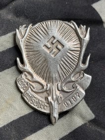 WW2 German hunting association badge (Deutsche Jägerschaft) By RZM