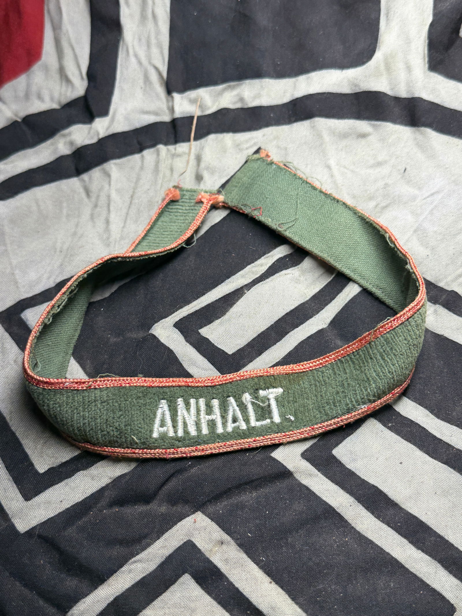 WW2 German Reichsarbeitsdienst (RAD) “ANHALT?? Commemorative Cufftitle: WW2 German Reichsarbeitsdienst (RAD) “ANHALT” Commemorative Cufftitle. The earliest version is from 1933 and was granted by Hierl October 22, 1933. The total members that could have received i