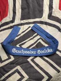 WW2 German Luftwaffe officer's cuff title "Geschwader Boelcke"
