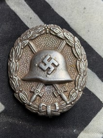 WW2 Germany, Wehrmacht. A Silver Grade Wound Badge, First Pattern