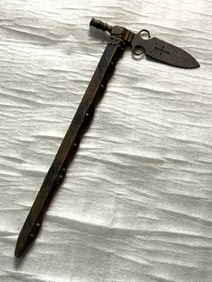 19th Century Native American Pipe Tomahawk Used By Pawnee Tribe, Plains Indian War Era