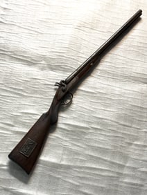 CIVIL WAR CONFEDERATE DOUBLE-BARREL PERCUSSION SHOTGUN – CSA MARKED AUGUSTA ARSENAL 1861 - 3RD