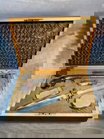 Antique Cased Gentleman's Set — Bacon & Co. Pistol and Reinhard Bowie Knife, circa 1850–1870