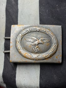 WW2 German Luftwaffe Enlisted Man’s Belt Buckle By B&N