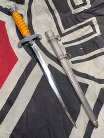 WW2 German Luftwaffe Officer’s Dress Dagger (Second Model) Worn By Albert Kuhl Münster W. Essen,