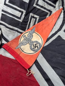 WW2 German National Socialist Vehicle Pennant (Reichsadler Insignia)