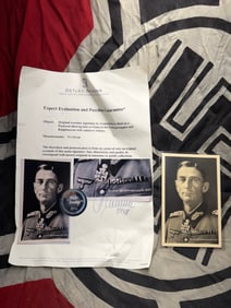 WW2 German Autographed Portrait Postcard of Generaloberst Eduard Dietl With COA