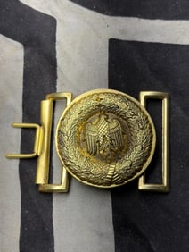 WW2 German Army Officer’s Belt Buckle (Wehrmacht Heer) — Germany, circa 1939–1945