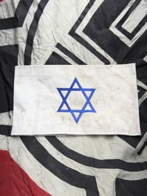 WW2 German Jewish Identification Armband, German-Occupied Europe, circa 1940–1945