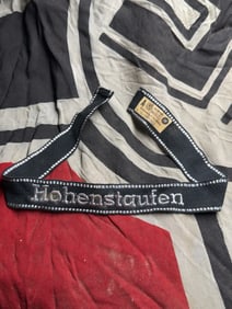 WWII German “Hohenstaufen?? Division Cuff Title (Uniform Insignia, c. 1943–1945) With RZM Paper