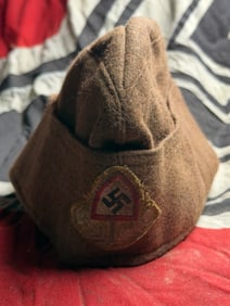 WW2 German Reich Labor Service (RAD) Side Cap – Circa 1930s–1940s