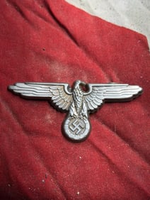 Waffen-SS Visor Cap Eagle Badge, WW2 Germany, Circa 1939–1945