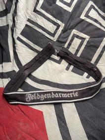WWII German “Feldgendarmerie?? Cuff Title – Field Police Uniform Insignia