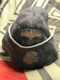 WWII German SS Field Cap (Feldmütze) with RZM Tag