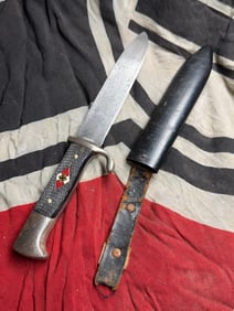 WWII German Youth Knife by Rob. Müller Solingen – Complete with Scabbard
