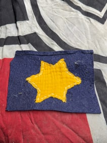 Rare WW2 German Yellow Star Patch, Holocaust Era (c. 1940s)