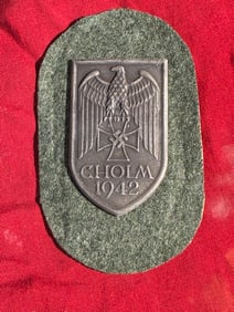 WW2 German Cholm Shield (Original German Campaign Award, 1942