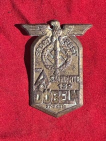 WW2 German 1936 Sportfest Commemorative Badge – SA Standarte 139, Döbeln