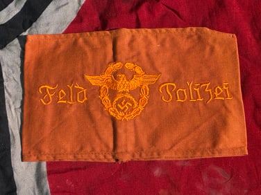 WW2 German Field Police Identification Armband (Feldpolizei), c. 1940–1945